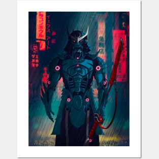 077 Cyborg Samurai Posters and Art